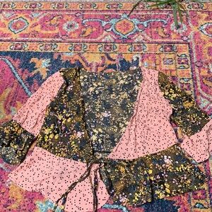 Anthropologie tie front blouse!!
